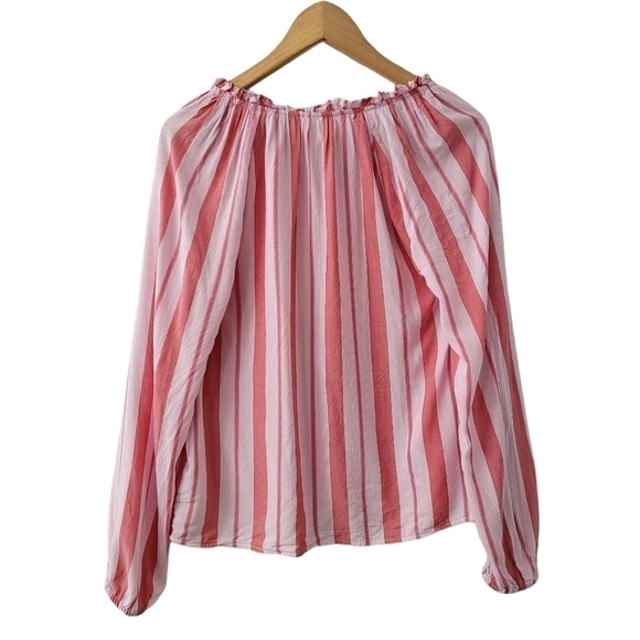 gap Striped Peasant Boho Lightweight Tunic Top - Picture 2 of 8